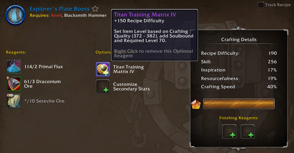 Simple Carry Guides Optional Reagents in Dragonflight