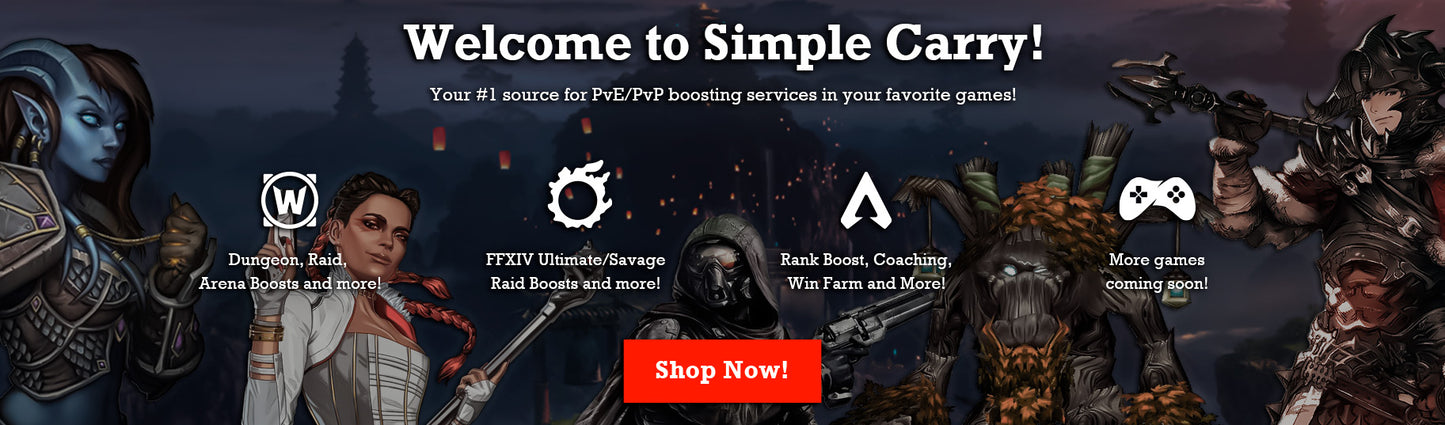Online Videogame Game Boosting Services | Simple Carry